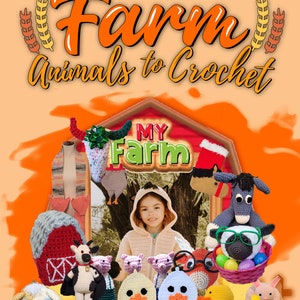 Libro de patrones de crochet, Animales de granja para crochet, Patrones de animales para crochet