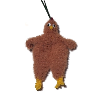 Chicken Christmas Ornament Crochet Pattern, Christmas Chicken, Chicken Lady Gift
