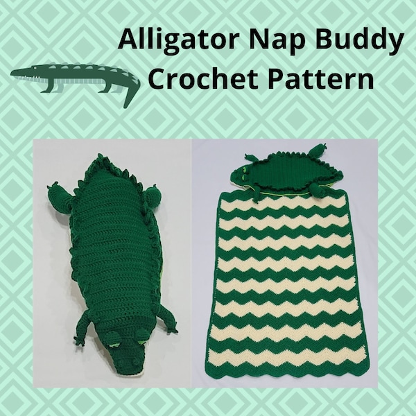 Alligator Crochet Etsy