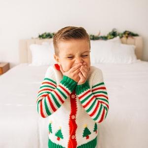 Christmas Crochet Pattern, Children&#39;s Christmas Sweater Crochet Pattern, Christmas Gift