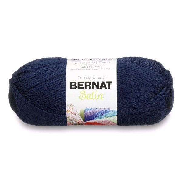 Bernat Satin Worsted Weight Yarn, "The Softest Touch" - 7 Colorways Available