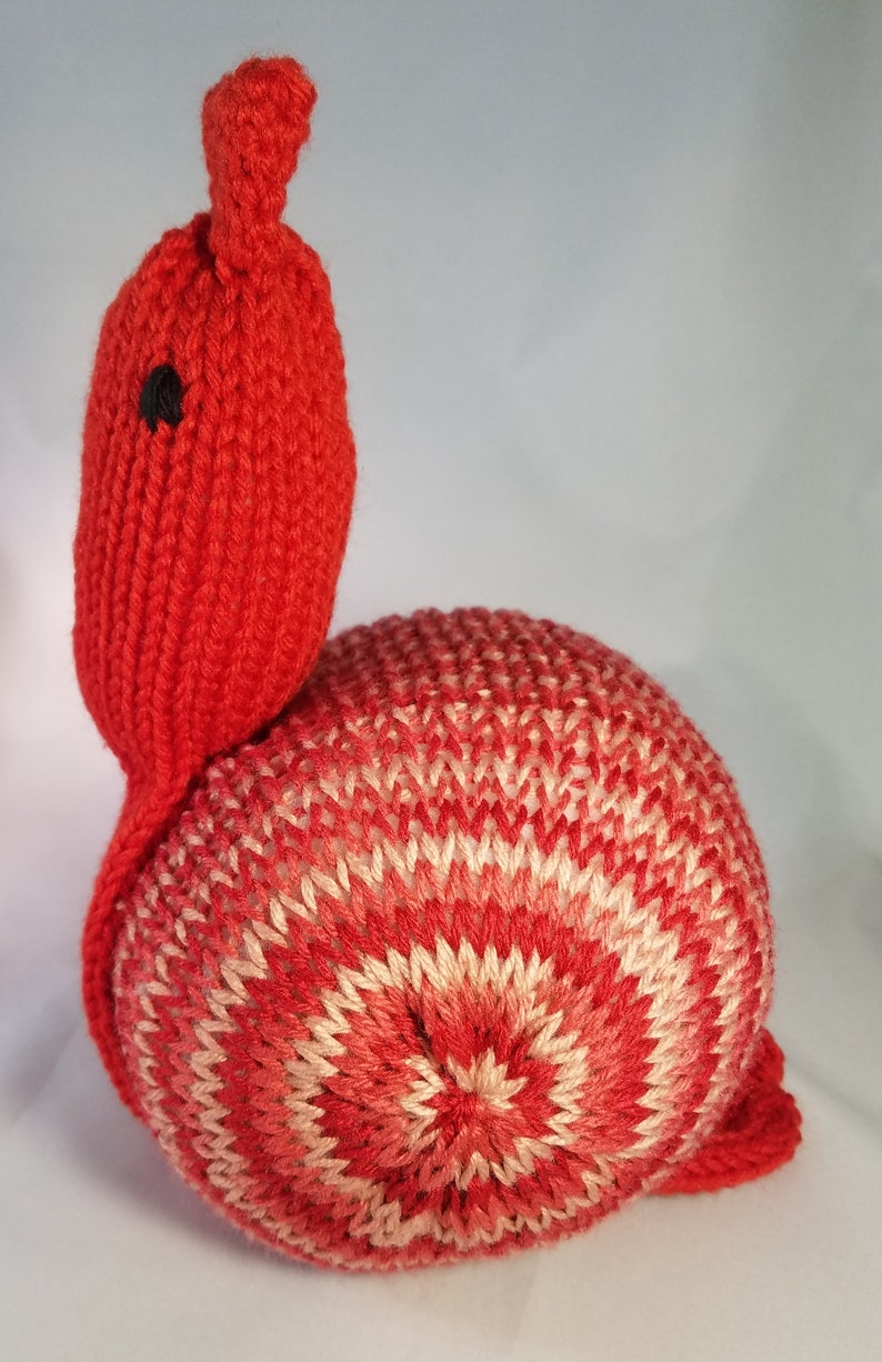 Snail Plush Toy Addi Knitting Machine Pattern Etsy