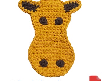 Giraffe Crochet Pattern, Giraffe Potholder Crochet Pattern, Housewarming Gift, Mom Gift