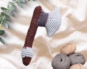 Streitaxt Babyrassel Häkelanleitung