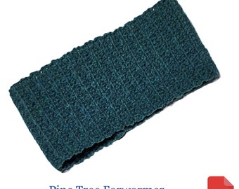 Earwarmer Crochet Pattern, Pine Tree Earwarmer Crochet Pattern, Gift for Her