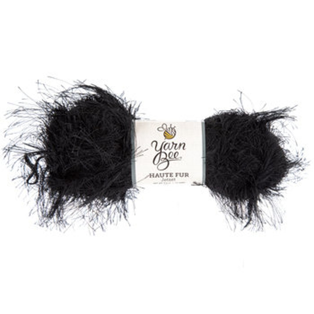 Yarn Bee Haute Fur Colorways Jetset Graphite & Granite Etsy