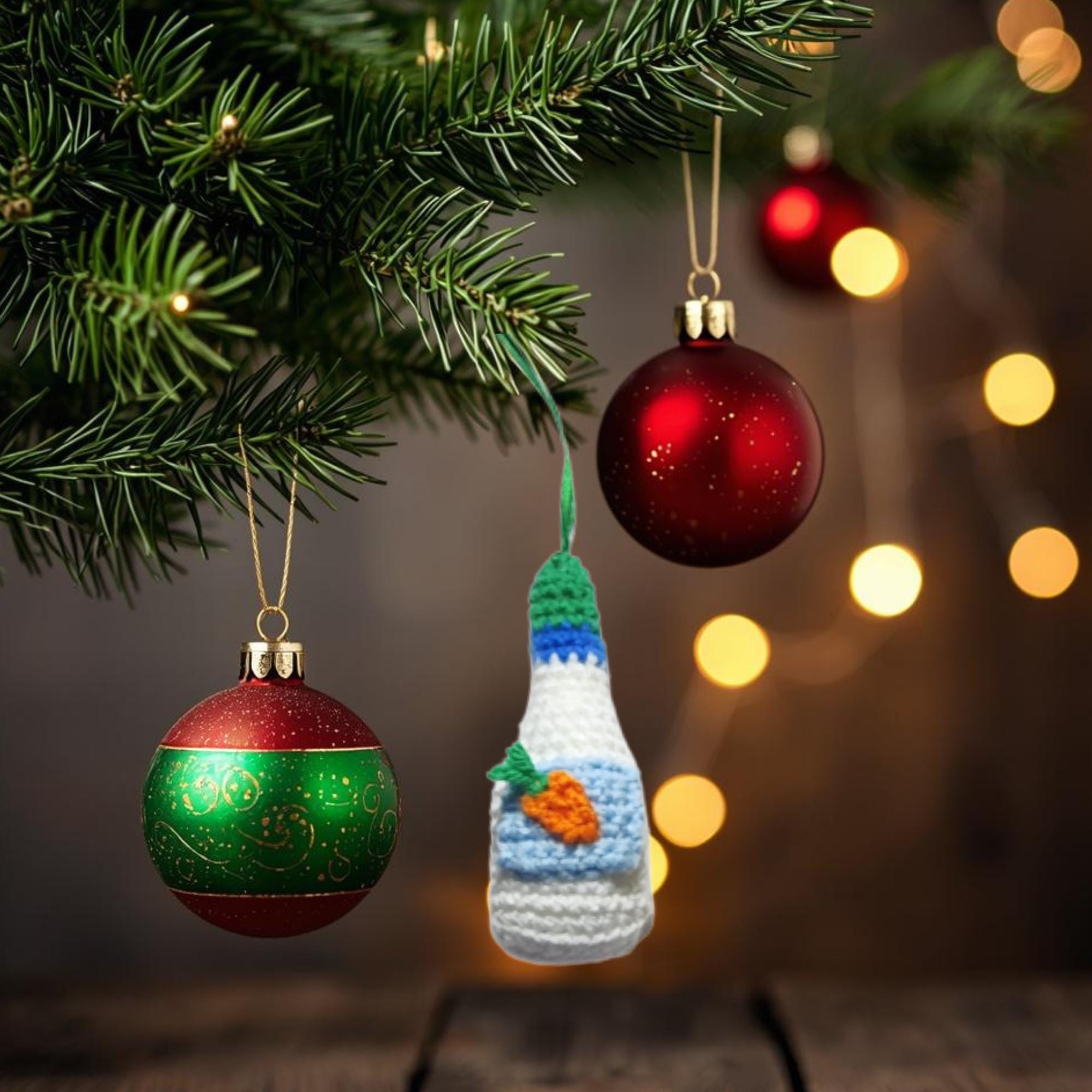 ranch dressing bottle christmas ornament Crochet Pattern (PDF Pattern) Glass ornament