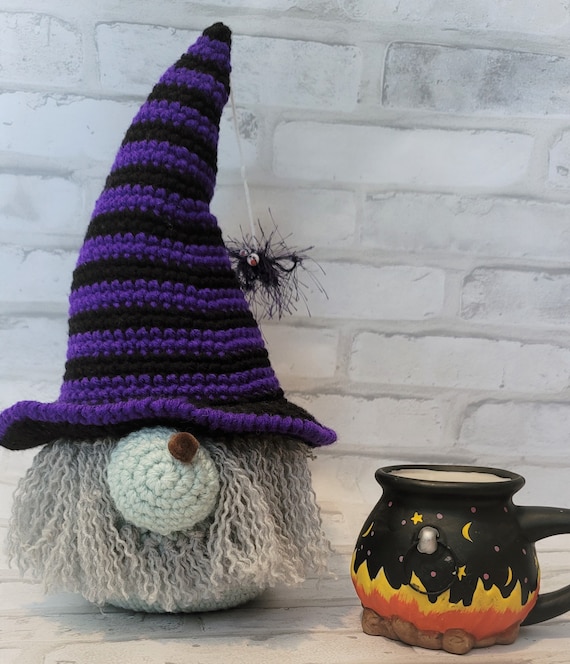 Witch Gnome Crochet Pattern: Halloween Home Decor (PDF Pattern)