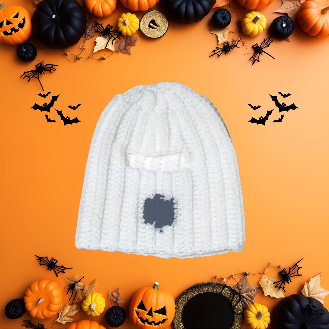 Ghost Ski Mask Handmade Crochet Toddler Ski Mask Halloween Etsy