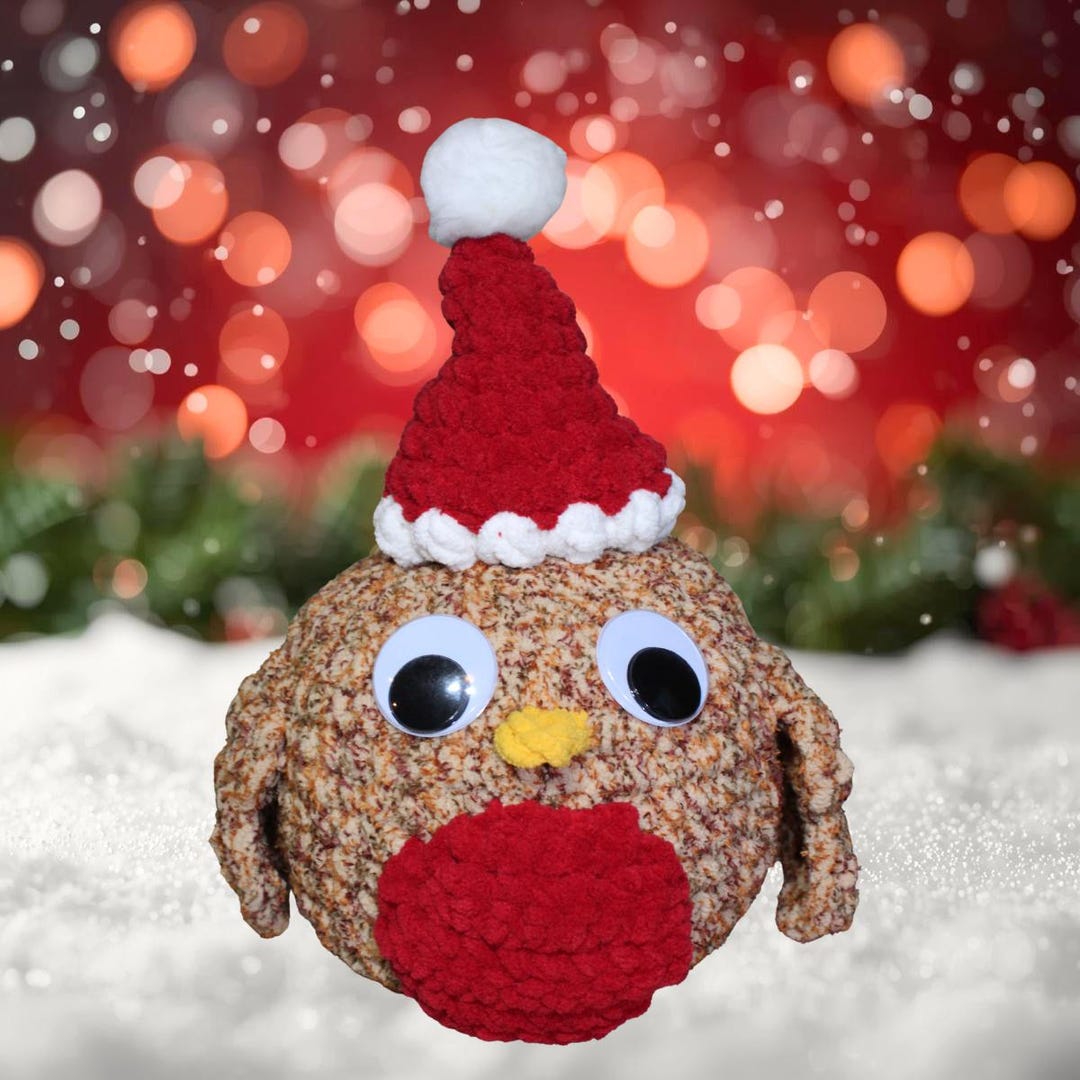 Poly Robi Roly Poly Robin Amigurumi Crochet Pattern – Christmas Bird Plush (PDF ...