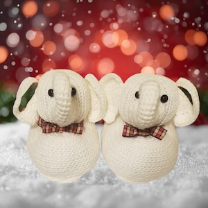 Elephant Slippers Knitting Machine Pattern for Addi Express (PDF Pattern)