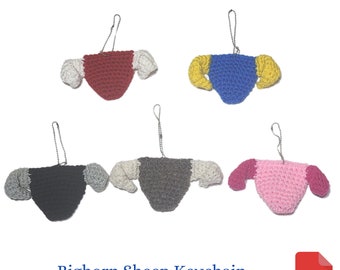 Bighorn Sheep Keychain Crochet Pattern, Ram Keychain Crochet Pattern, Father's Day Gift