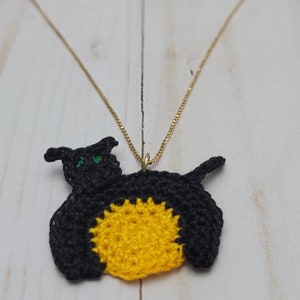 black cat necklace