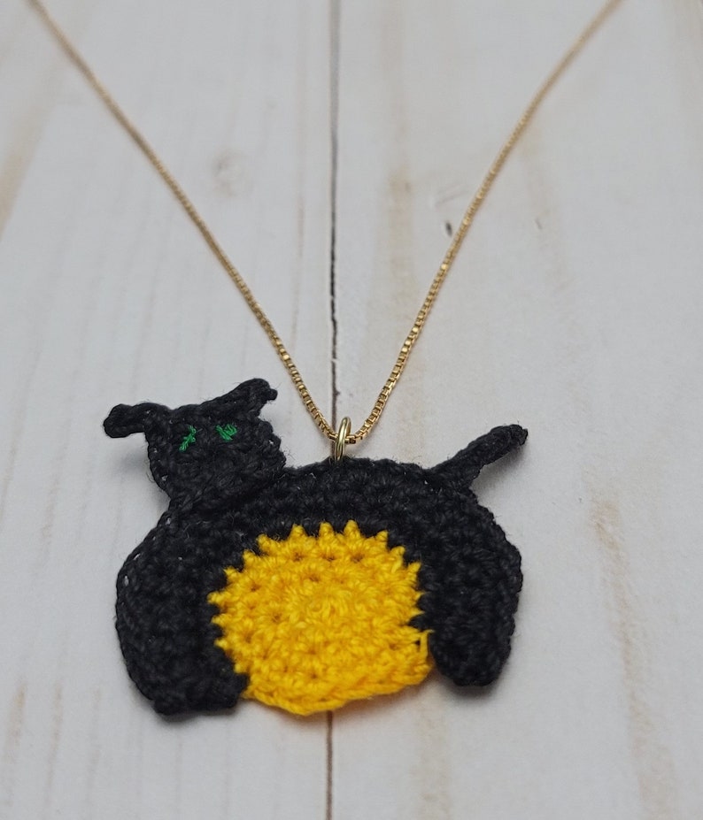 black cat necklace