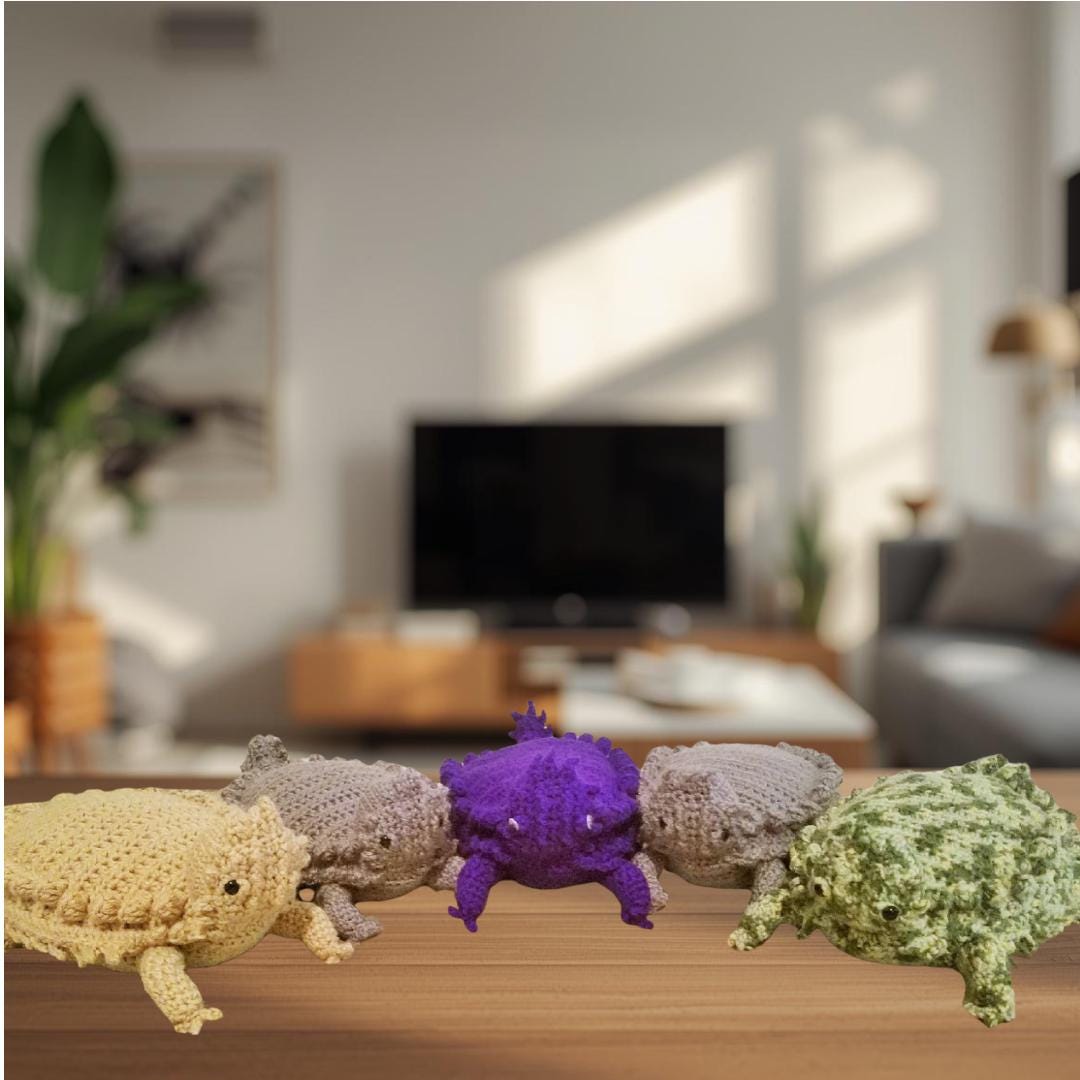 テキサスツノトカゲの編み図：あみぐるみトカゲ（PDFパターン） - Etsy