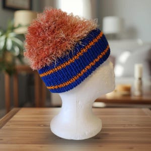 Modello per macchina per maglieria Addi King: Cappello a ventaglio con parte superiore all'uncinetto (modello in PDF)