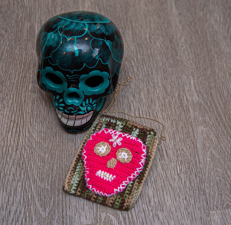 sugar skull purse