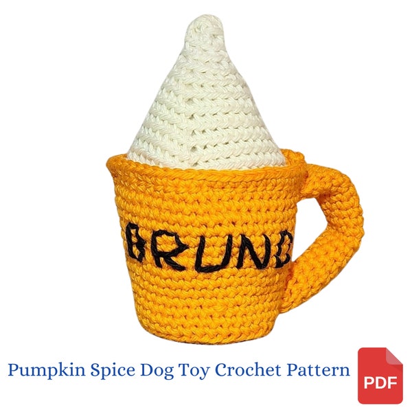 Dog Toy Crochet Pattern, Pumpkin Spice Mug, Fur Baby Gift