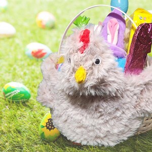 Chicken Easter Basket Crochet Pattern - Digital PDF Download
