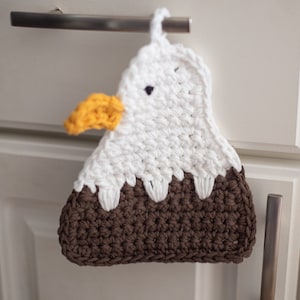 Bald Eagle Potholder Crochet Pattern