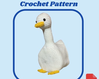 Goose Crochet Pattern, Goose Toilet Paper Cover Crochet Pattern, Farmhouse Bathroom Decor