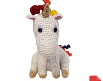 Unicorn Crochet Pattern, Unicorn Bobblehead Crochet Pattern, Amigurumi Unicorn, Birthday Gift