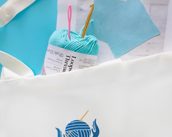Beginner Crochet Kit: Cotton Potholder DIY