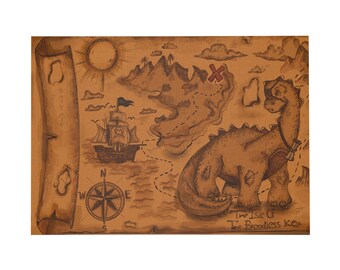 Dinosaur Treasure Map Puzzle.