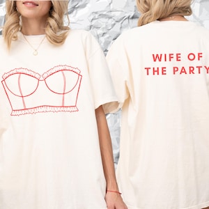 Lingerie Set Graphic Tshirt, Bikini Shirt, BACHELORETTE party, Comfort Colors, Edgy Black Lacey Lingerie Set Graphic Tshirt, Fashionable