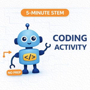 Laberinto de programación para niños / Hoja de trabajo de programación sin pantallas / Juego de lógica STEM / Actividad sin pantallas para niños de 6 a 12 años