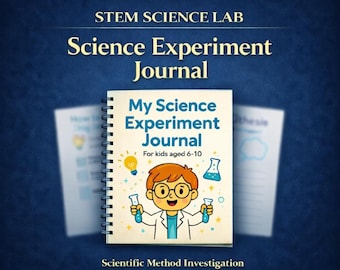 Science Experiment Journal | STEM Lab Notebook | Scientific Method Worksheet | STEM Science Activity