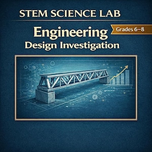 Engineering Design Lab for Grades 6–8 | Inquiry-Based STEM Science Investigation | Middle School Printable PDF with CER