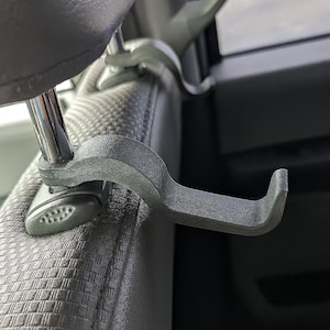 Crochet pour casque de sécurité pour appuie-tête 1/2" | Ford F-150 | Conception haute antidérapante renforcée | Support de casque anti-affaissement résistant aux UV pour camions de travail