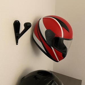 Portacasco Per Moto, Montaggio A Parete, Stile Compatto, Gancio - Foto 6