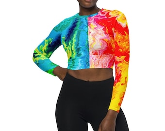 Horizon Long Sleeve Crop Top