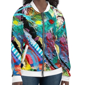 Blue Sun Unisex Bomber Jacket