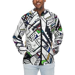Color Sketch Men’s Windbreaker