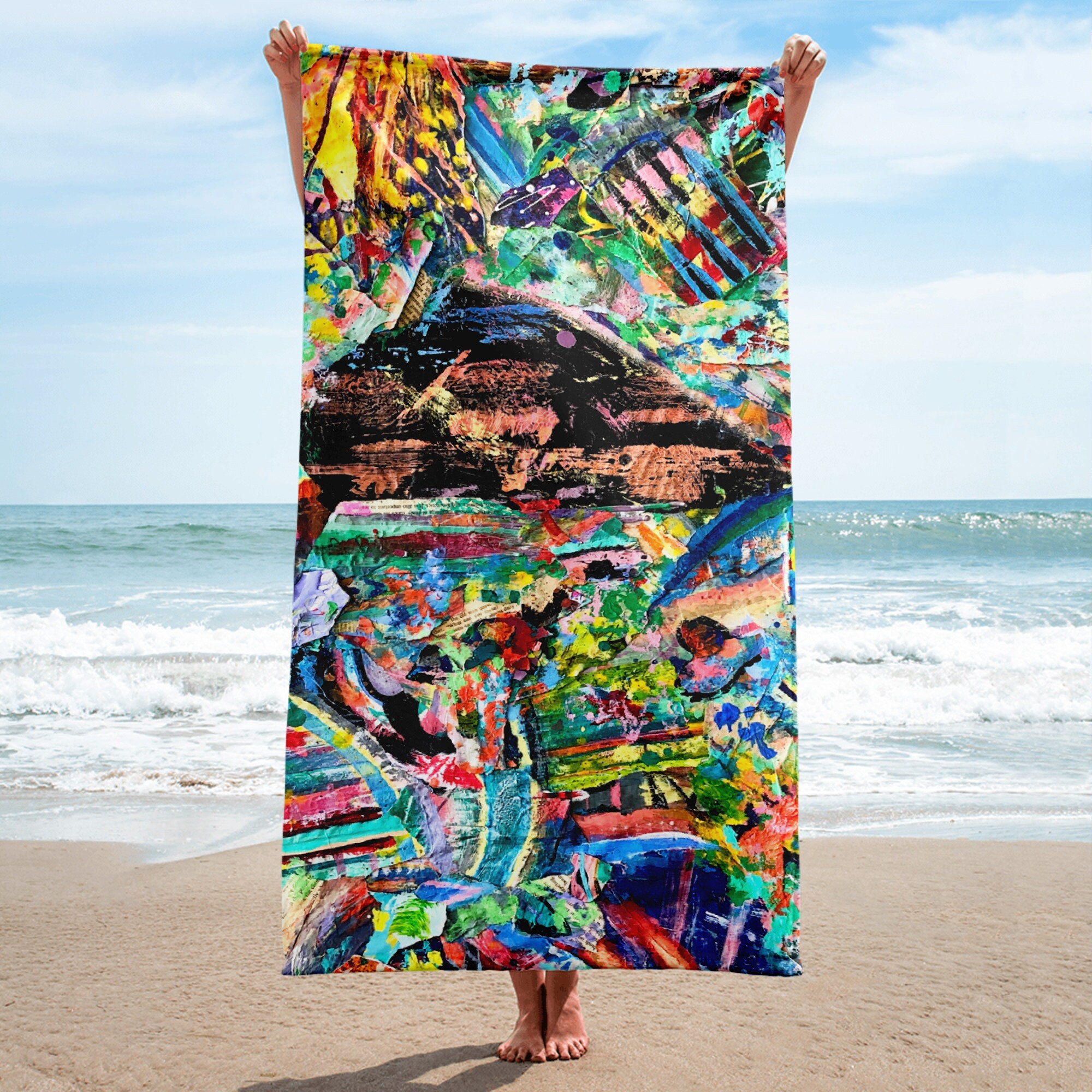 Abstract Heart Beach & Bath Towel - Etsy