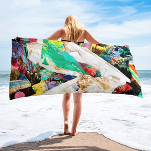 White Heart Towel