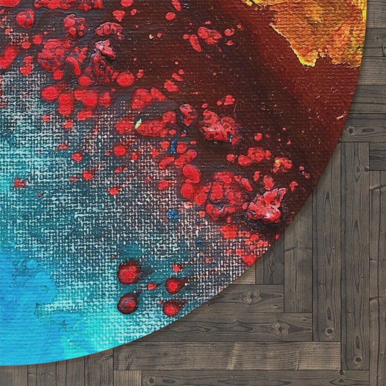 Earth Round Rug - Etsy