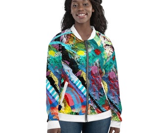 Blue Sun Unisex Bomber Jacket