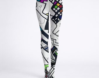 Color Sketch Women’s High-Stretch Tights