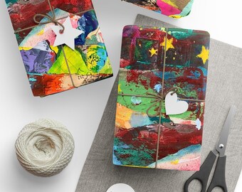 Yellow Moon Gift Wrap