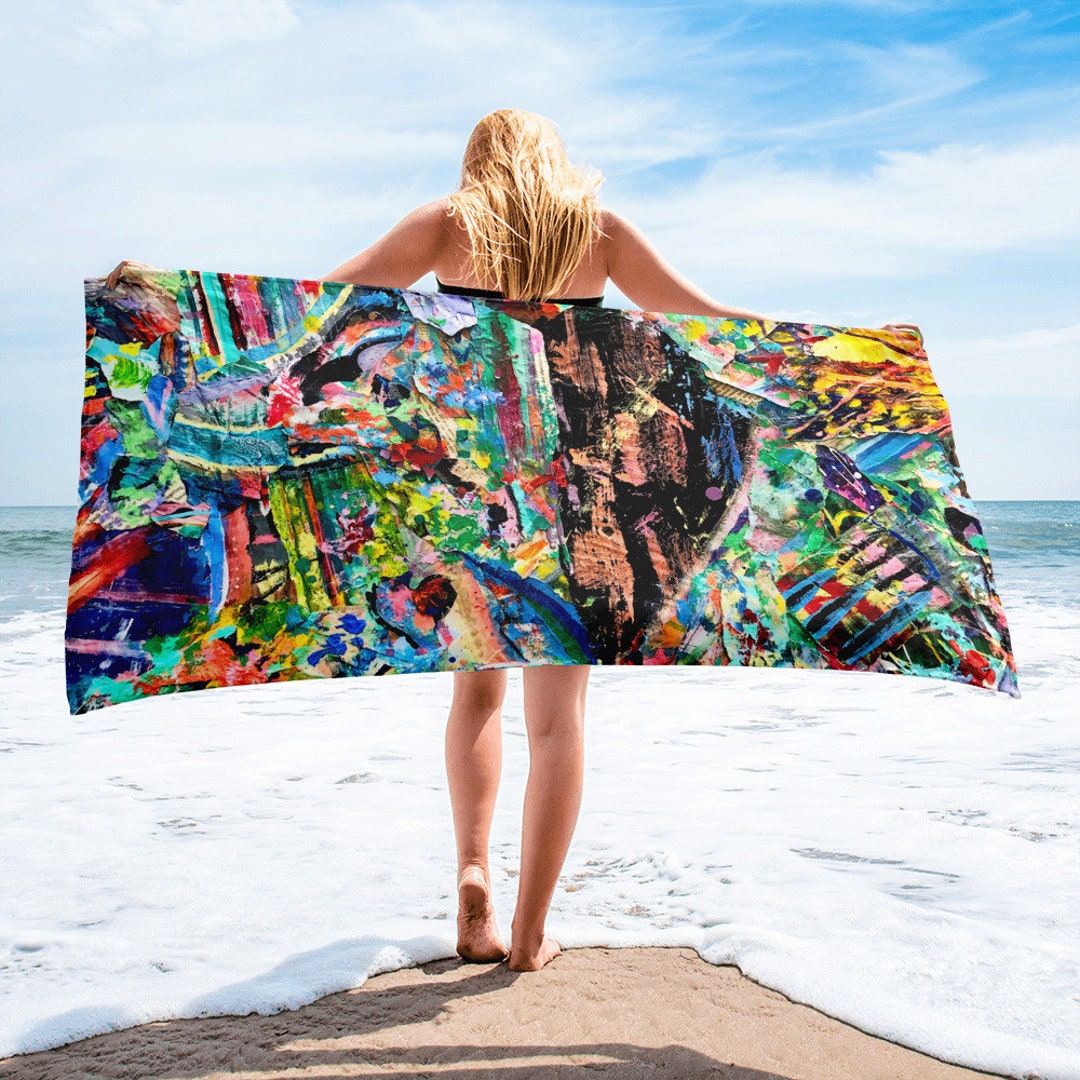 Abstract Heart Beach & Bath Towel - Etsy