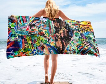 Abstract Heart Beach & Bath Towel - Etsy