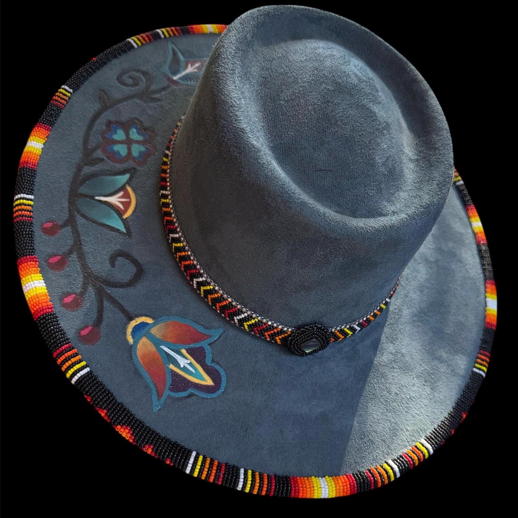 Beaded Fedora - Etsy