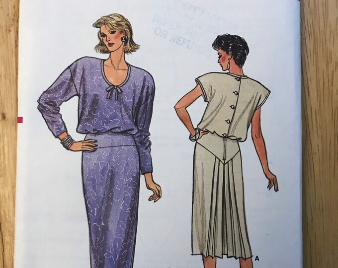 Vogue Sewing Pattern 9215 Misses Button Back Dress With Scoop Neck Back ...