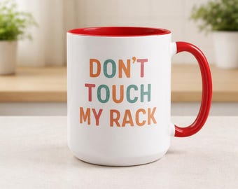 Taza de Mahjong, "No toques mi estante", 11 oz, para jugadores de Mahjong, regalo para papá, mamá, abuela, abuelo, amantes del Mahjong