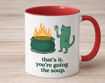 Das ist es, du gehst in die Suppe, mittelalterliche Regen-Frosch-Tasse Lustige Frosch-Kaffeetasse