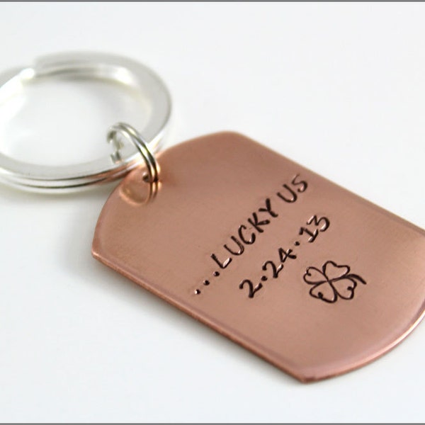 Copper Key Chain Etsy